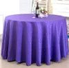 Table Cloth 10 Colours Jacquard Round Wedding Damask Pattern Cover For Decoration el Restaurant s 221122