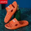 Asifn Hollow Out Slippers Women Summer Bath antislip indoor Home زوجان يتسربان سريعًا