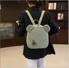 Zaini Bambini Ragazze Cute Bear Ear Fleece Zaino piccolo Casual Warm Lambswool Daypack Bag Schoolbag Zaino per lo shopping di viaggio 221122