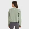 LU-DS122 Übung Yoga Outfit Fitness Wear Damen Training Sweat-shirt Sportbekleidung Jacken Outdoor Casual Erwachsene Laufen Langarm219y