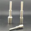 DHL 10mm Titanium Tips R￶kningstillbeh￶r Ers￤ttning Nagelklass 2 Nektarsamlare Micro NC Kit Wholesale Prisl￤ngd 40mm VS Quartz Ceramic Tips