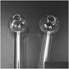 Smoking Pipes Wholesale Clear Pyrex Glass Oil Burner Pipes Spoon Pipe 4 Inch 6 Mini Straight Tube Hand Smoking Accessories 3161 T2 D Dh5Zf