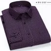 Men's Casual Shirts 8XL 7XL 6XL 5XL Oversized Shirt Pure Color Striped Mens Dress Longsleeve For Men Vintage Top