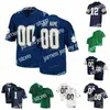 American College Football Wear Nik1 Fighting Irish Football Jersey NCAA College 2021 Shamrock Series Joe Montana Rudy Ruettiger Book Chase Claypool Kyren Williams