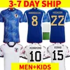Japan 2022 Soccer Jerseys m￥lvakt Home Away Minamino Osako Nagatomo Yoshida Atom 2023 Japanese 22 23 Child Football Shirts Honda Men Kid Kit Women Player version