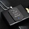 Pendant Necklaces Her Beast His Beauty Necklace Diamond Stainless Steel Pendant Couple Necklaces For Women Men Fashion Jewelry Drop Dhpgc