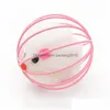 Cat Toys Interactive Toy Murdy Plush Mouse Inside Wire Cage милый домашний кошка царапина круглые кошки поставляются в игре New 1 2cx K2 Drop dhi13