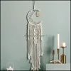 Other Home Decor Handmade Rame Dream Catcher Owl Tapestry Pendant Wall Hanging Wedding Decoration Bedroom Home Decor Drop Delivery Ga Dhnyn