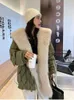 Womens Jackets KBAT Winter Duck Down Jacket Bat Sleeve Oversized Coat Fluffy Faux Fur Warm Parkas Big Waterproof Outerwear 221122