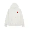 الرجال commes هوديي الرجال CDGS هوديي com des garcons sweatshirt mockneck cdg play big heart hoodie full zip up beige cdgs 5003