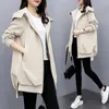 Women's Jackets Autumn Jacket Long Sleeve Casual Windbreaker Female Hooded Overcoat Loose Basic Coats Lady Outwear 221122