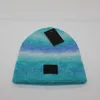 Unisex ontwerper beanie hoeden winterpetten voor mannen vrouwen warm gebreide hoed mode gradi￫nt ski cap
