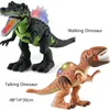 Электрические радиоуправляемые животные, говорящие и ходячие игрушки-динозавры, интерактивные детские игрушки, подарок в виде животных, тираннозавр Рекс 221122