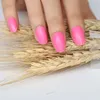 Faux Ongles 24pcs Adorable Mode Bonbons Ovale Décoratif Faux Longue Section Ronde Rose Foncé P81X