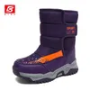 Laarzen kinderen winter hoge kinderen sneeuwschoen jongens meisjes warm buiten dikke zool pluche kind katoenschoenen waterdichte sneakers 221122