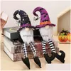 Other Festive Party Supplies Halloween Party Decorations Long Legs Gnomes Plush Faceless Gnome Doll Cartoon Toy Ornaments For Hous Dh9Dl