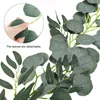 Faux Floral Greenery 5-Pack 6.5 Feet Artificial Eucalyptus with Willow Garland Fake Vine Plant Leaves Ivy for Garden Wedding Decor 221122