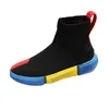 luxe designer strumpor skor mode st￶vlar avslappnade m￤n h￶g topphastighet tr￤nare svart gl￤nsande stretchskor b11