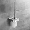 Bath Accessory Set White Chrome Zinc Alloy Towel Ring Robe Hook Toilet Brush Holder Bar Bathroom Accessories Paper FM-5700WL