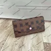 Lvity skórzany portfel dla kobiet wielokolorowy Krótki uchwyt na karty torebka klasyczna kieszeń na zamek błyskawiczny M41938 60136 torebki oryginalne pudełko LB269S