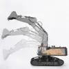 Electric RC Car Huina 1592 1 14 22ch Excavator Construction Truck Gift Toys Alloy Metal Vehicle Model Engineering Remote Control RC 221122