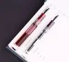 Fountain Pens MajooHn C1 Transparent Eyedropper EF/F/M NIB Tinte Original Box 221122