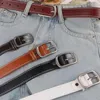 Cinture Moda Cintura in pelle PU per uomo Donna Fibbia ad ardiglione quadrata Jeans Tinta unita Chic Donna Cinturino stile vintage Cinturino femminile