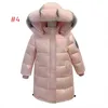 ensembles de vêtements pour bébés vêtements d'hiver pour bébés Doudoune pour filles de longueur moyenne visage coloré et brillant épaissi pour les filles d'âge moyen et plus âgées Manteau ample et chaud