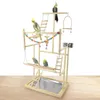 Other Bird Supplies Wood Parrot Playground Bird Playstand Perchers Cockatiel Playgym With Swing Ladders Feeder Bite Toys Lovebirds Activity Center 221122