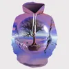 Con cappuccio maschile Spring/Autumn Cashing Fashion Men and Women 3D Printing Art Noody Novelty Painter Creative Sweatshirt