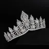 Luxury Crystal Wedding Bridal Flower Tiaras for Bride Queen Priness Crowns Wedding Hair Accessories Prom Jewelry Party Gift