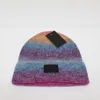 Unisex ontwerper beanie hoeden winterpetten voor mannen vrouwen warm gebreide hoed mode gradi￫nt ski cap