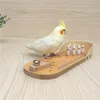 Andra fågelförsörjningar papegoja fågel trä mini skrivbord bowling leksak parakeet intelligens träning spel för finch Budgie 221122