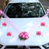 Ghirlande di fiori decorativi artificiali per la decorazione di auto nuziali Ghirlanda di rose in schiuma Ghirlanda di tulle 221122