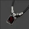 Colliers de pendentif 12 Colliers d'horoscope Constell brillent dans le signe sombre bijoux femmes pour hommes collier