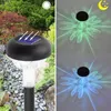 6 stks buiten LED Solar Lights Kleurrijk IP65 Waterdicht tuinlicht voor Lawn Patio Yard Decoratie Druppel Groothandel