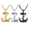 Anhänger Halsketten Nautische Anker Halskette Vintage Navy Festmacher Anhänger mit 24 Zoll Gliederkette Modeschmuck Drop Lieferung Dho0S
