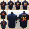 2022 Pena Alex Bregman Baseball Jersey 34 Nolan Ryan Yuli 10 Gurrie Jeremy Männer genähte Trikots Uniformen Qualität Marineblau Neu