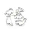 Baking Moulds Stainless Steel Dinosaur Mods Biscuits 5Pcs To A Set Mold Opp Packing Molds Sell Well With High Quality 4 8Mj J1 Drop Dhvph