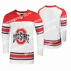 College Hockey Wears Custom Ohio State Buckeyes College Hockey su ghiaccio Maglie da uomo Sasha Larocque Jersey Mason Jobst Luke Stork Wyatt Ege Dakota Joshua Stitched