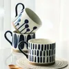 Kubki ręcznie rysowane ceramiczne kubek nordycki w stylu na Instagramie Kubek Creative Breakfast Retro Milk Coffee Cups