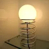 Table Lamps Nordic Simple Night Pearl Metal Spring Decorative Bedside Lamp Bedroom Lighting Glass Desk Personality Room Decor Led