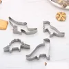 Baking Moulds Stainless Steel Biscuit Mod Dinosaur Shape Stereo Cake Mods Four Piece Set Irregar Shapes Baking Mold 3 9Dm L1 Drop De Dhcaw