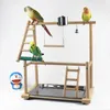Andra husdjurstillbeh￶r papegoja playstands med cup leksaker bricka f￥gel gunga kl￤ttring h￤ngande stege bridge tr￤ cockatiel lekplats f￥gel abborre 40 x23 x36 cm 221122