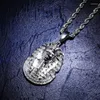 Pendentif Colliers Hip Hop Bijoux Glacé Égyptien Pharaon Collier Zircon Charme Chaîne En Or Pour Hommes Femmes Cadeaux