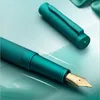 Fountain Pens Luxury A11 Metal Ink Black Forest Matte Green Converter Filler Office School Supplies Writing 221122