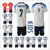 Kids 2022 GREALISH KANE FODEN SOCCER TELSEYS SETES 22/23 HOME National Football Englands Sterling Saka Rashford Barkley Sancho Mount Kits Kits Cootball Shirt