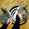 Winter dieren grappige schoenen voor mannen en vrouwen 2020 warme zachte bodem huis binnen de vloer Shark Sharing Hairy slippers ondiepe J220716