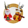 Merry Christmas Mes Fork bestek Bas Set Natal Christmas Decorations for Home Oude Year Eve Xmas Party Decoration