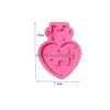 Craft Tools Diy Sile Mold Heart Puzzle Keychain For Cake Decoration Resin Gumpaste Fondant Sugar Craft Molds Ship 35 G2 Drop Deliver Dhjfr